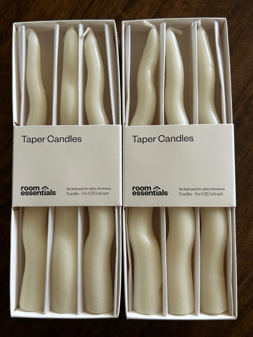 🕯️ Set of 2 Room Essentials Taper Candle Packs | 6 Each | Target | New